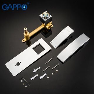 Встраиваемый смеситель для раковины Gappo G1007-2 хром